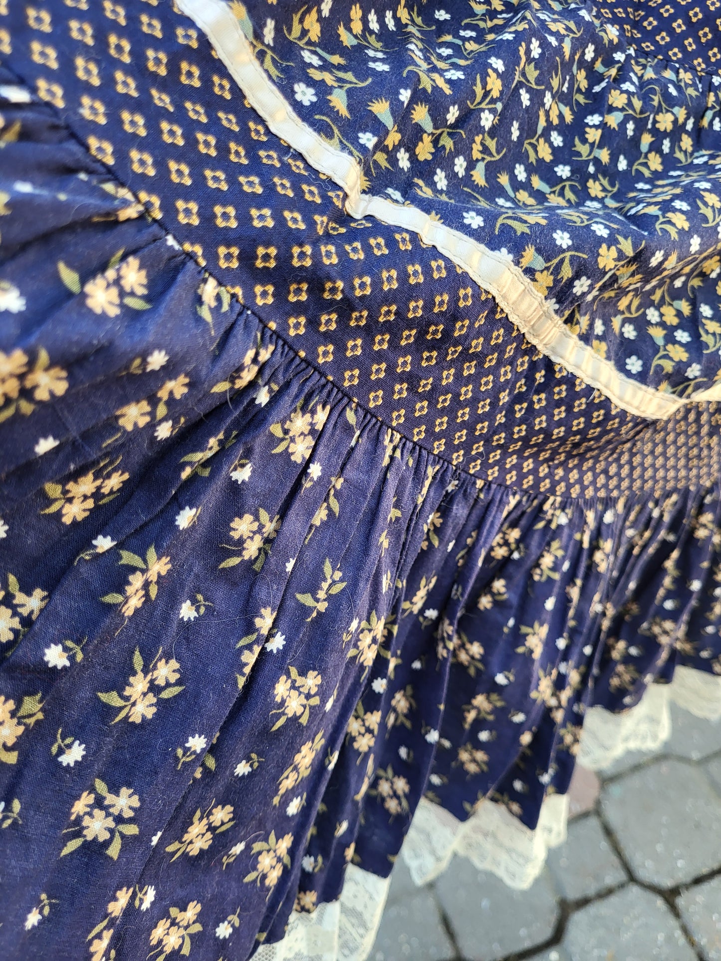 70s Gunne Sax Cottagecore Prarie Midi dress
