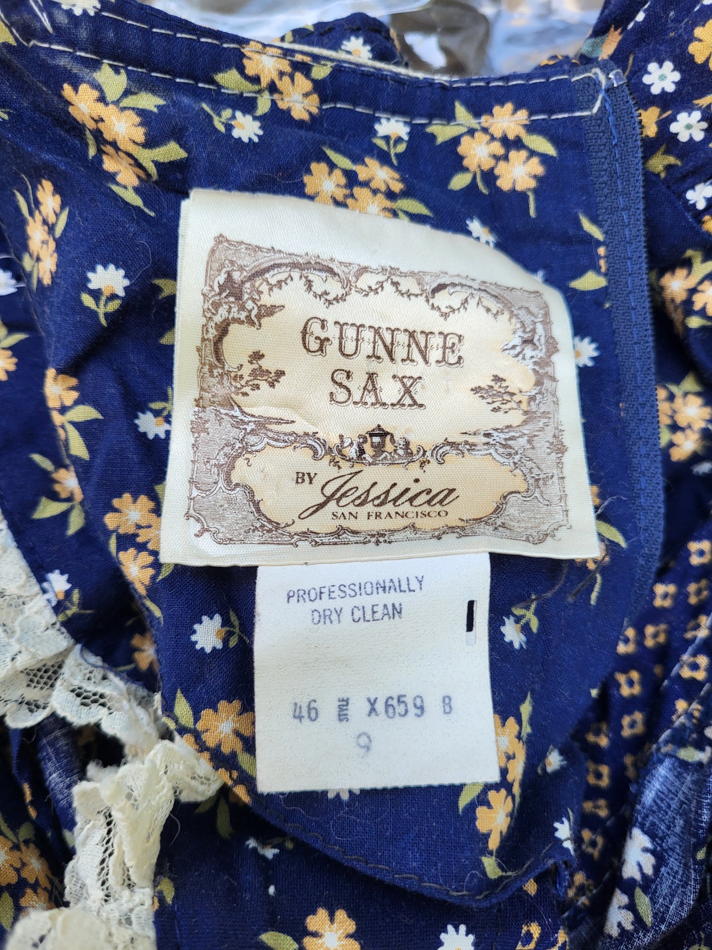 70s Gunne Sax Cottagecore Prarie Midi dress