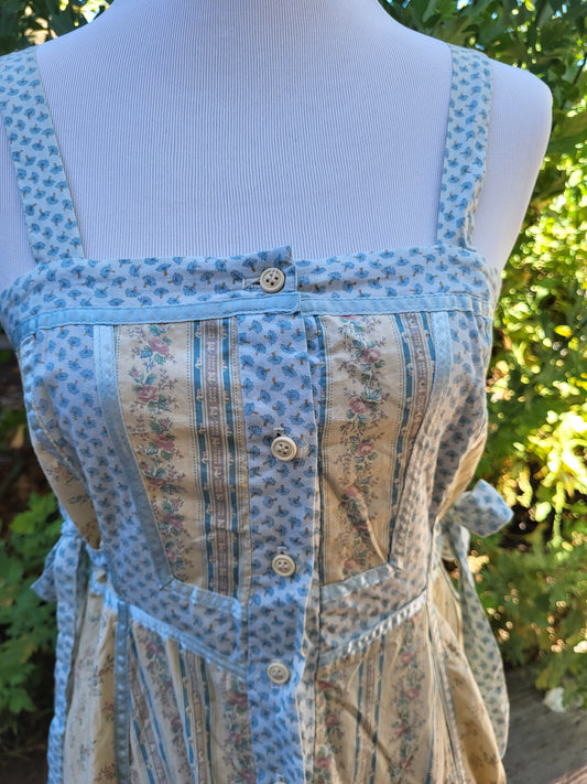 70s Innocent Vintage Gunne Sax Calico Prarie Cottage Dress